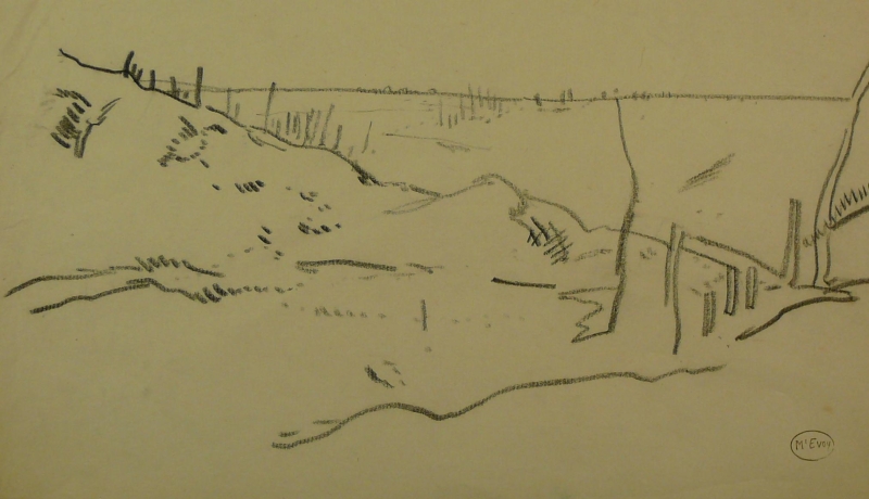 War-torn landscape. DRA370